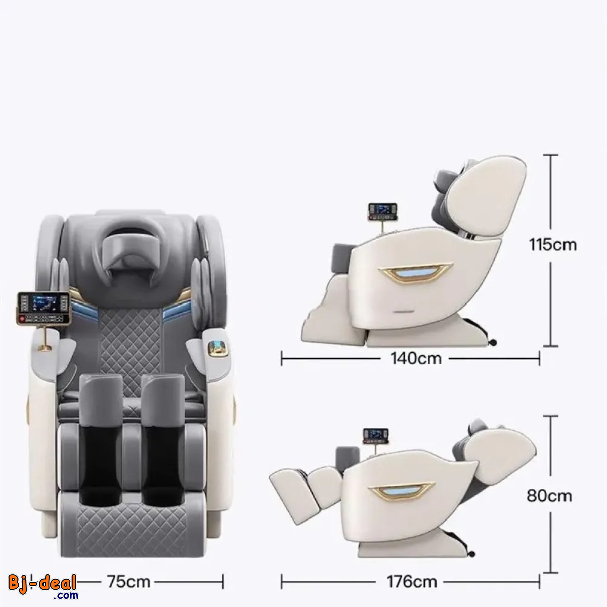 Main image of FAUTEUIL LUXUEUX DE MASSAGE ELECTRIQUE DE GRAVITE ZERO GH-A198