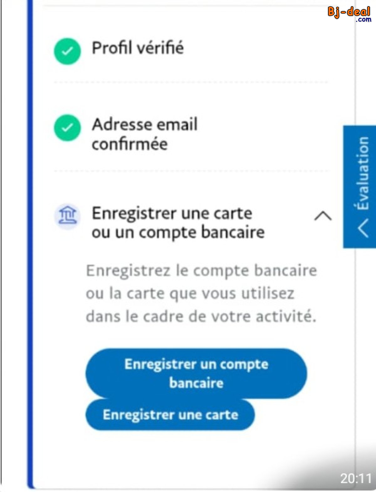 Main image of Création de compte PayPal