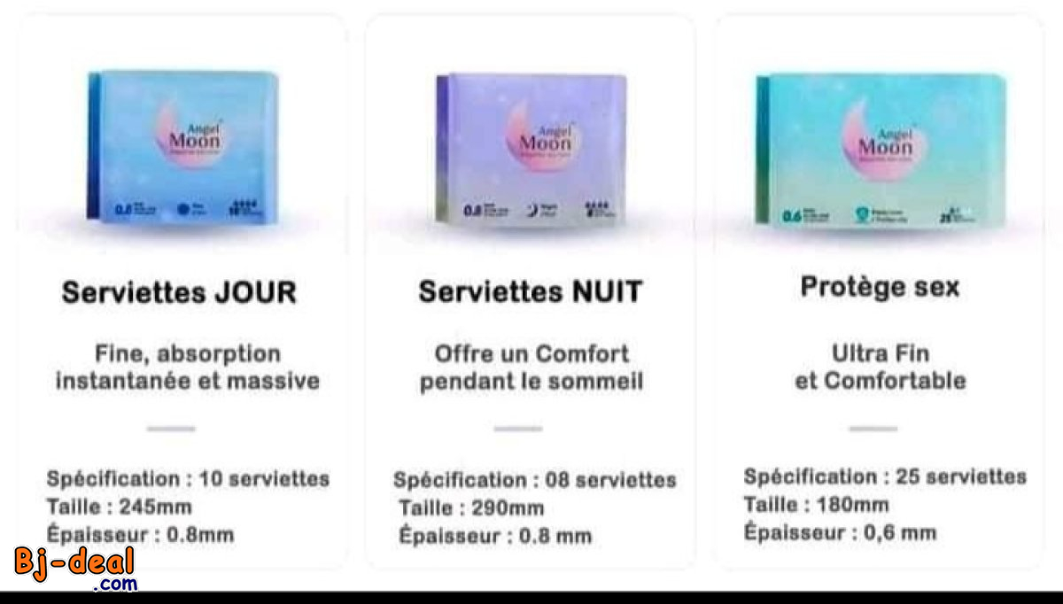 Image principale de ANGEL MOON SERVIETTE HYGIÉNIQUE THÉRAPEUTIQUE.  .