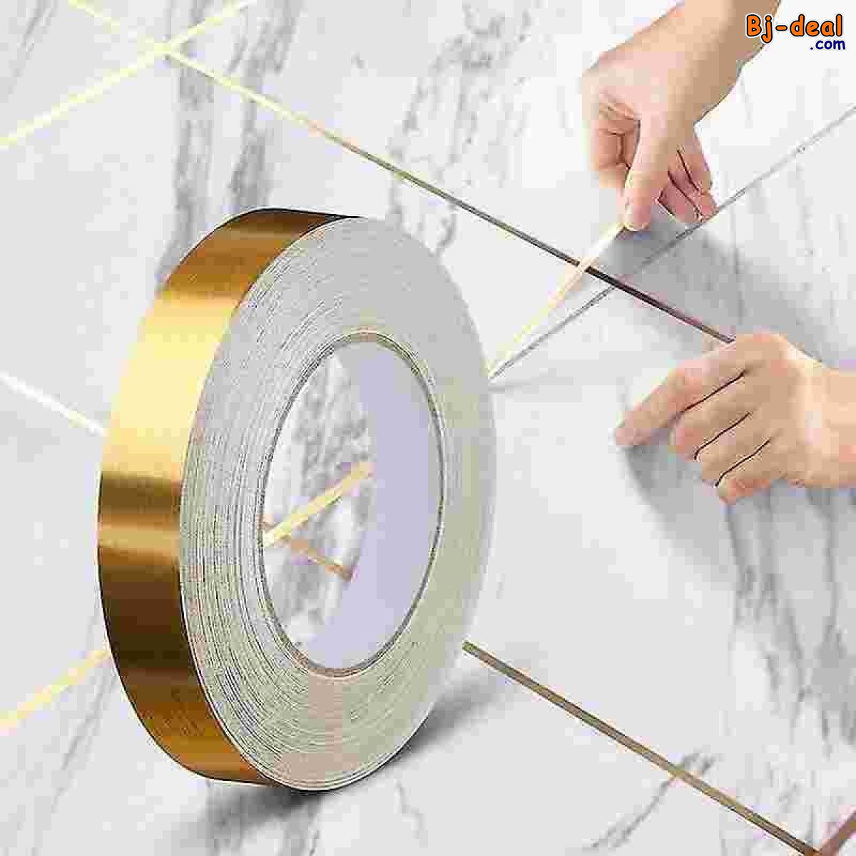 Main image of Ruban décoratif couleurs or et argent