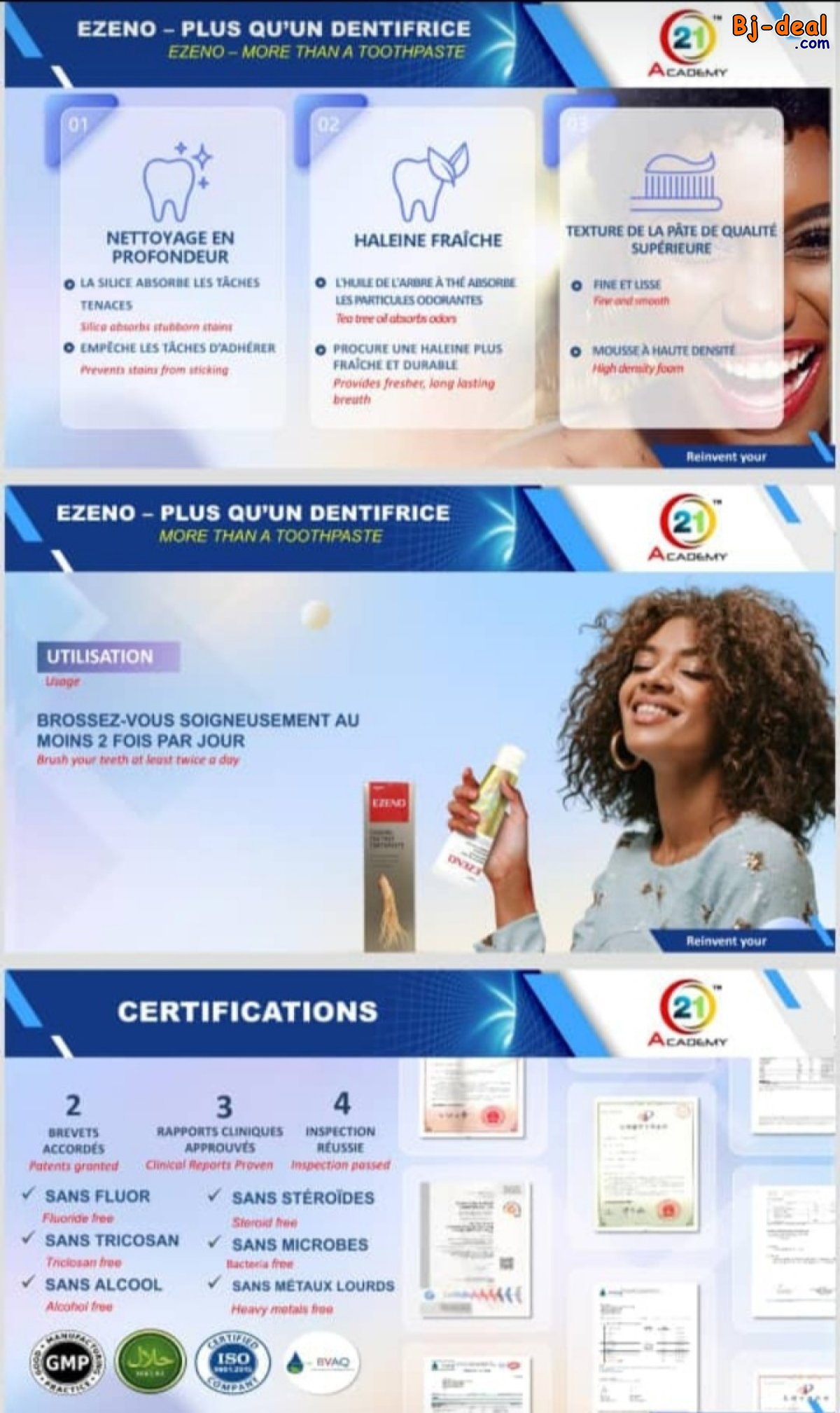 Image principale de DENTIFRICE EZENO TA SANTE BUCCALE AU TOP