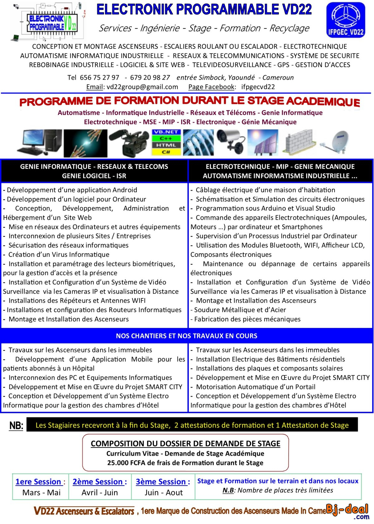 Main image of Offres de stage académiques et formations professionnelles