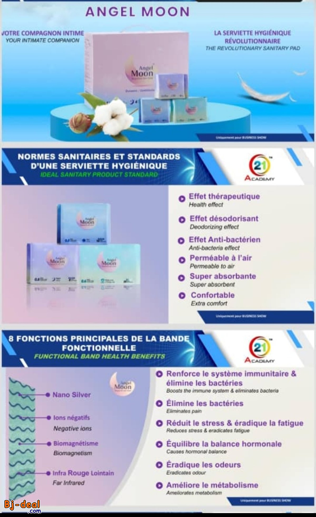 Image principale de ANGEL MOON SERVIETTE HYGIÉNIQUE THÉRAPEUTIQUE