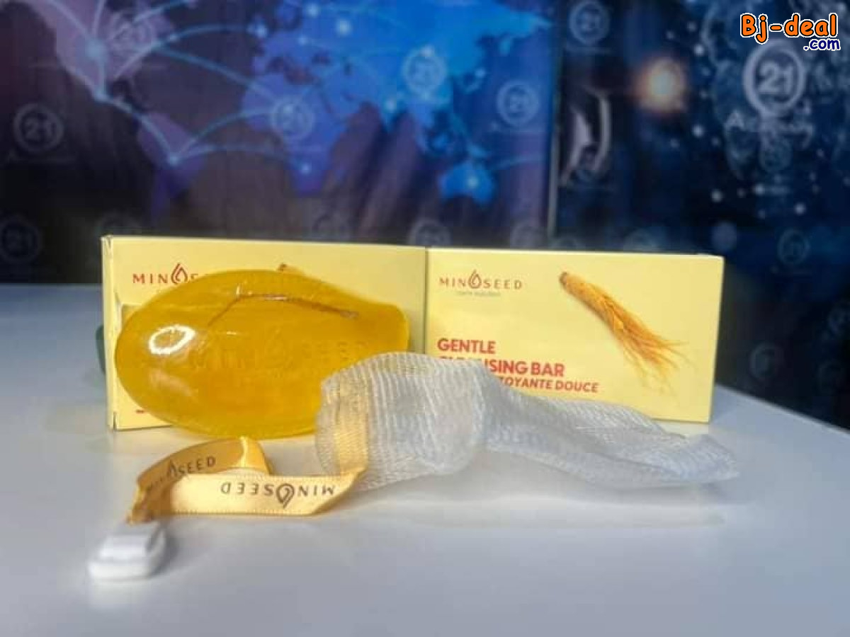 Image principale de SAVON MINOSEED  AU GINSENG ET AUX PARTICULES DE FEUILLES D’OR LUXUEUSES....DOUALA