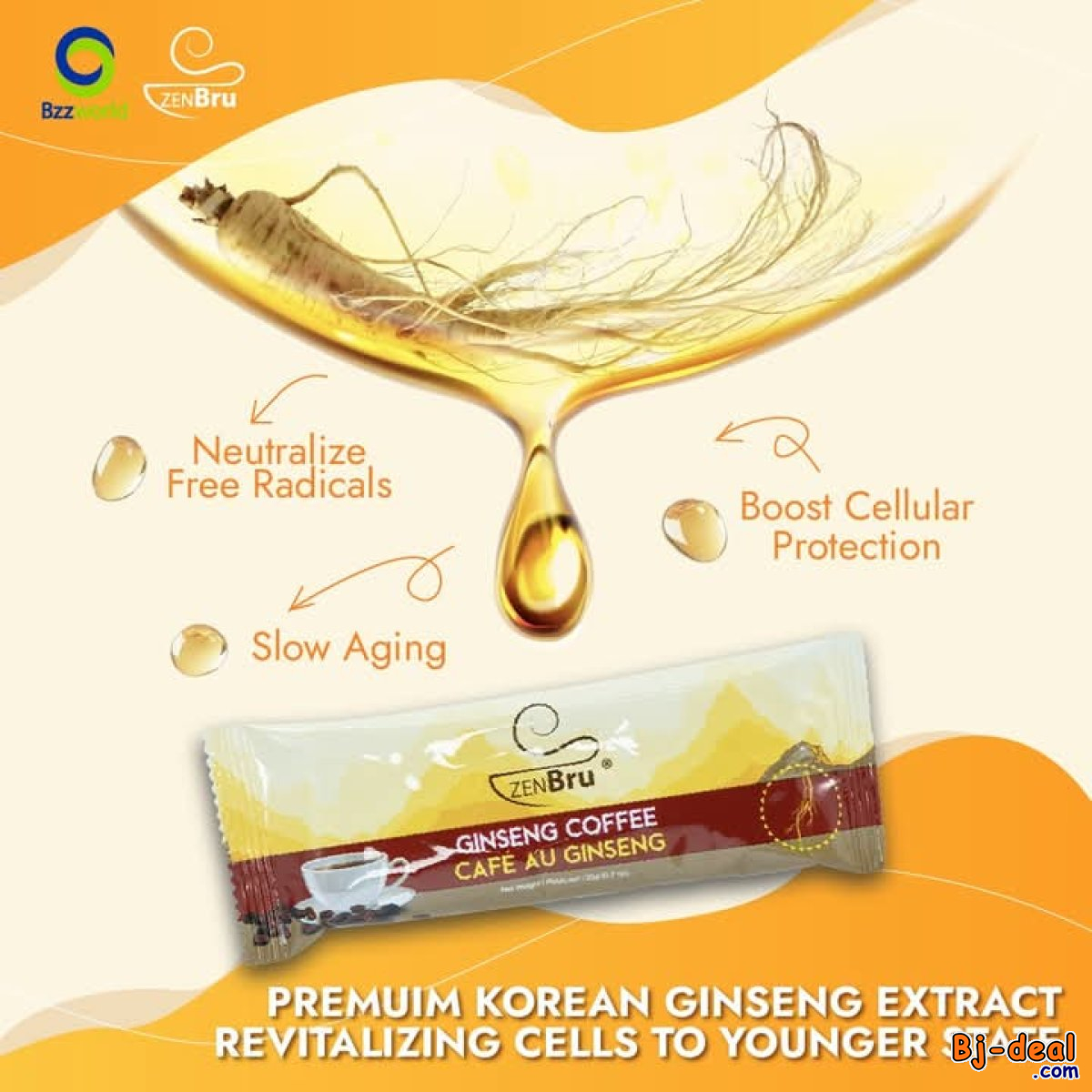 Image principale de CAFE ZENBRU AU GINSENG ET GINGEMB BZZWORLD RE