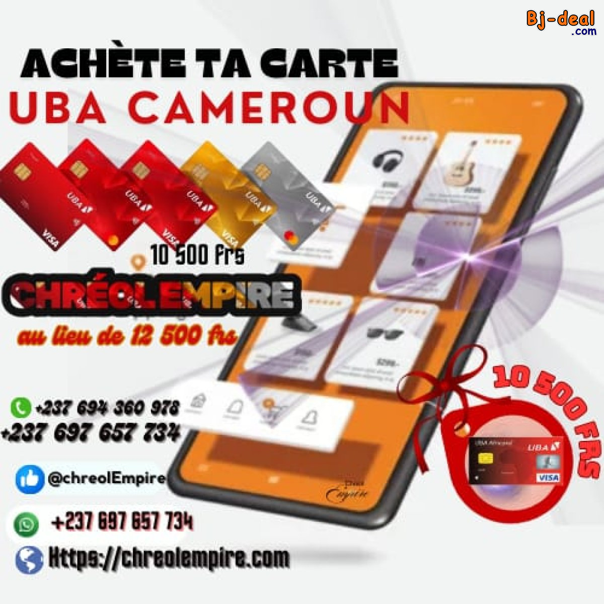 Main image of Accède à ta carte prépayée UBA Cameroun facilement