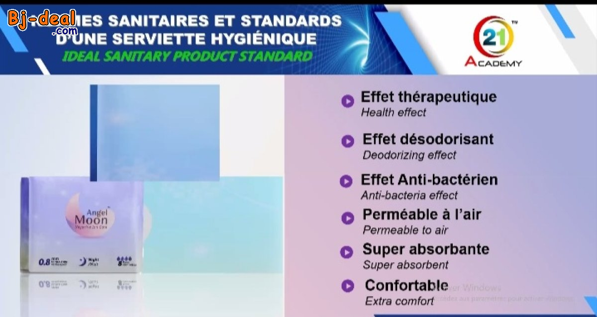 Image principale de ANGEL MOON SERVIETTE HYGIÉNIQUE THÉRAPEUTIQUE