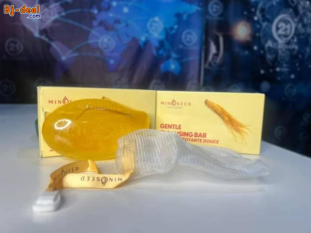 Image principale de SAVON MINOSEED  AU GINSENG ET AUX PARTICULES DE FEUILLES D’OR LUXUEUSES....DOUALA