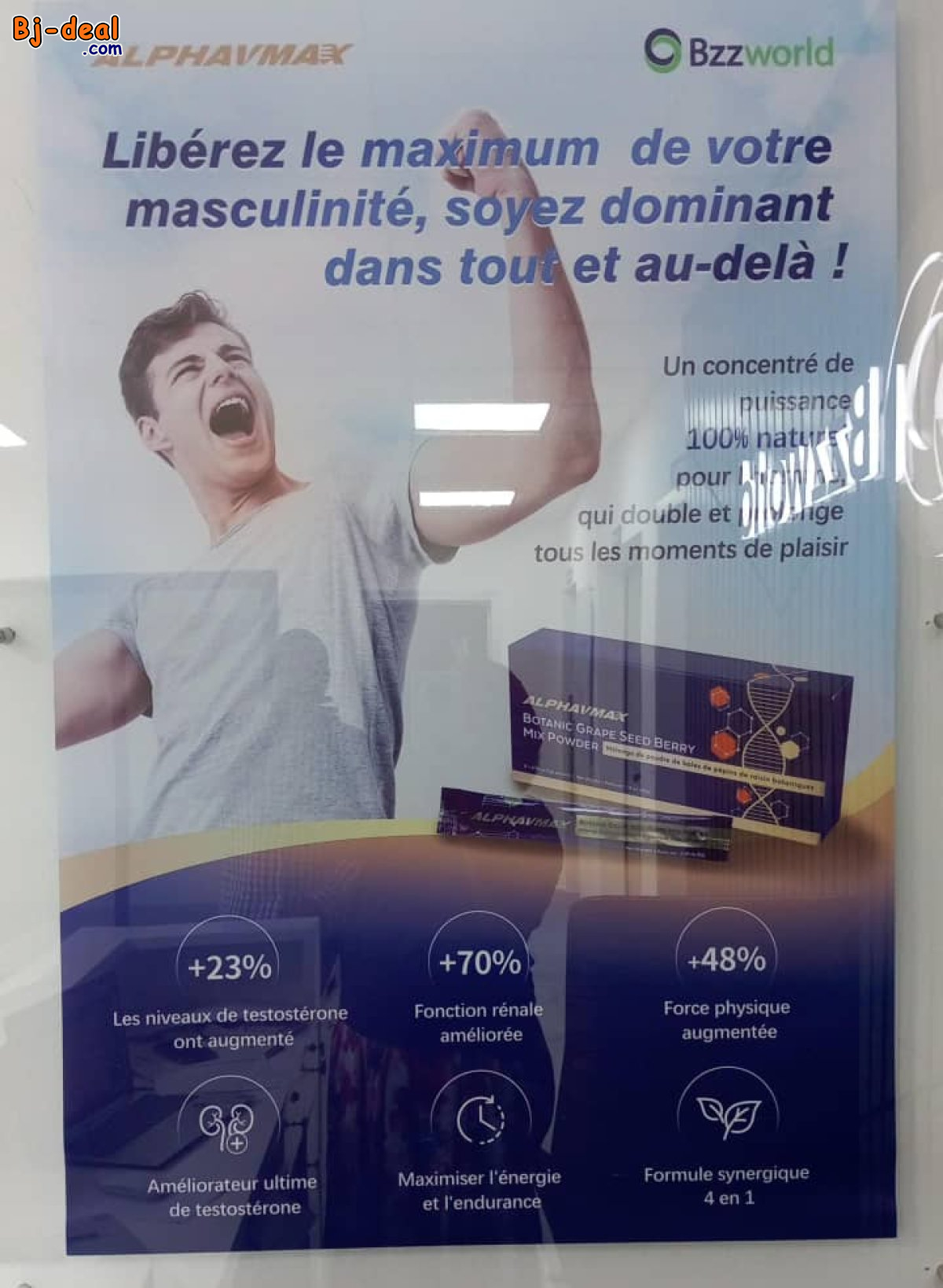 Image principale de ALPHAVMAX  BOISSON NATURELLE POUR LES HOMMES