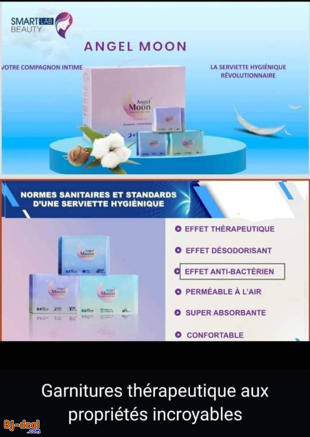 Image principale de ANGEL MOON SERVIETTE HYGIÉNIQUE THÉRAPEUTIQUE