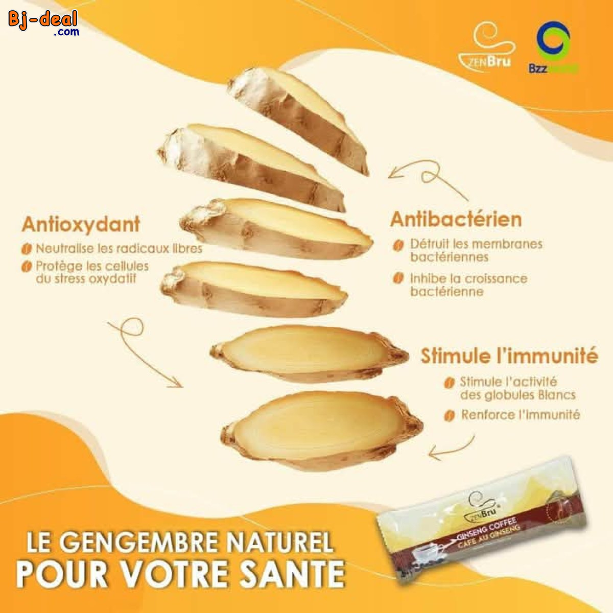 Image principale de CAFE ZENBRU AU GINSENG ET GINGEMBRE