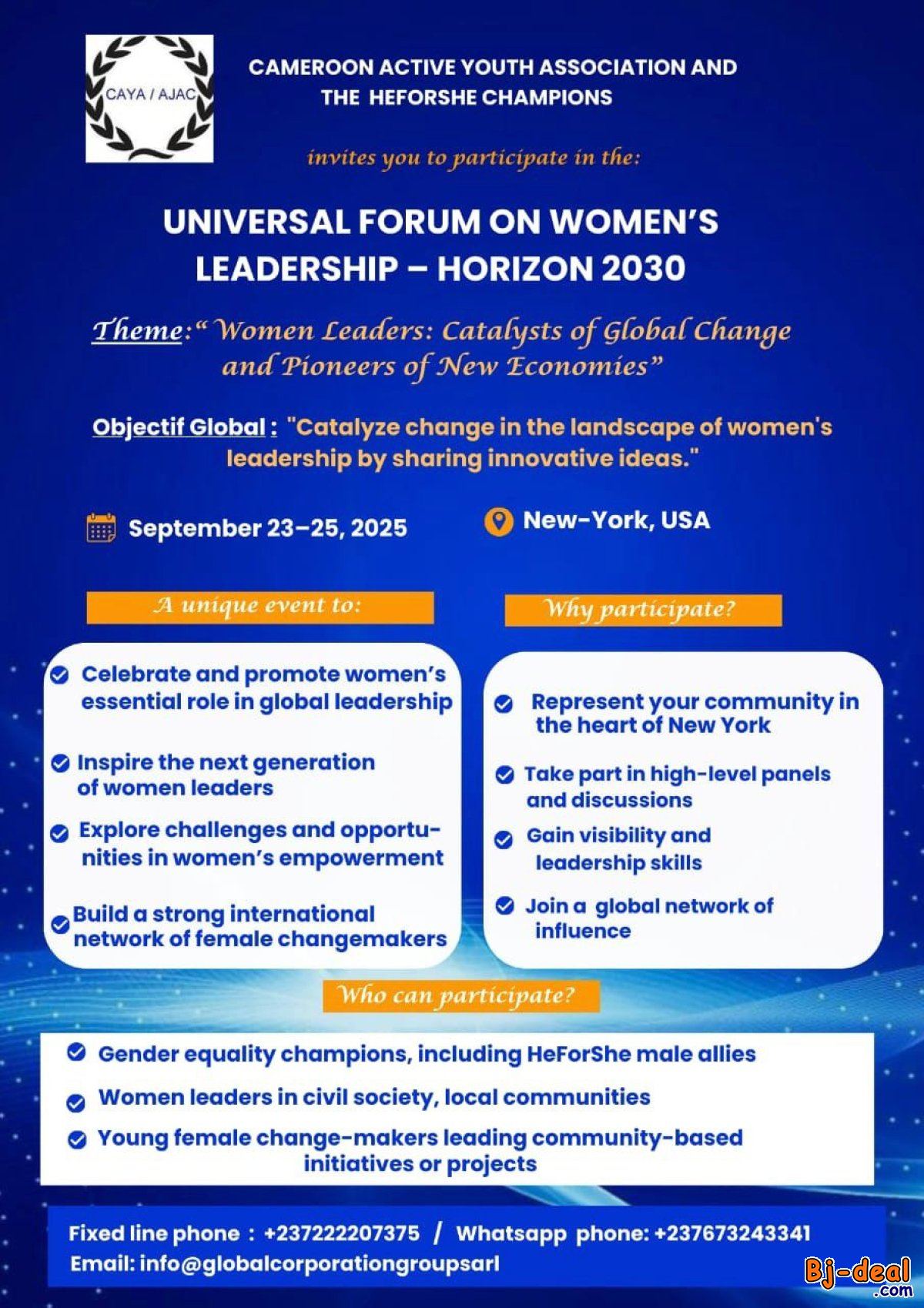 Image principale de Empowering Women Leaders for Global Change – New York 2025