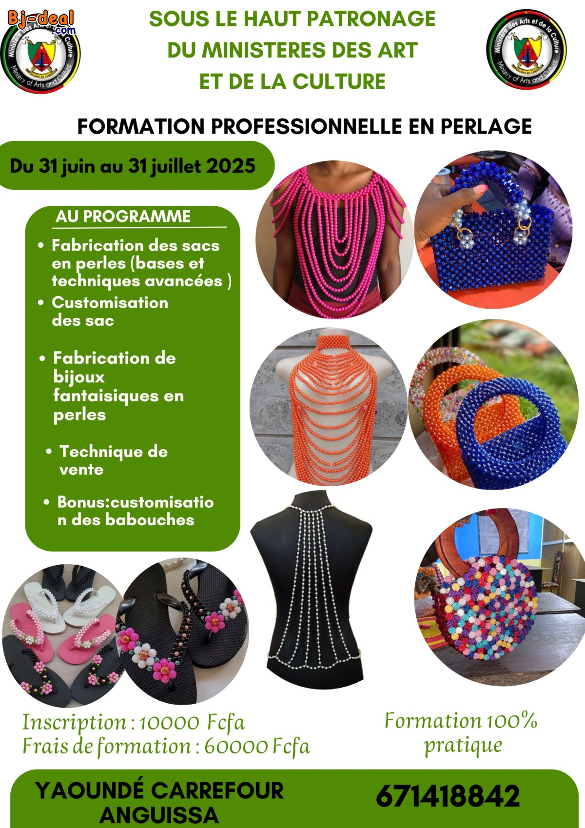 Main image of Formation professionnelle 1 mois en perlage avancé