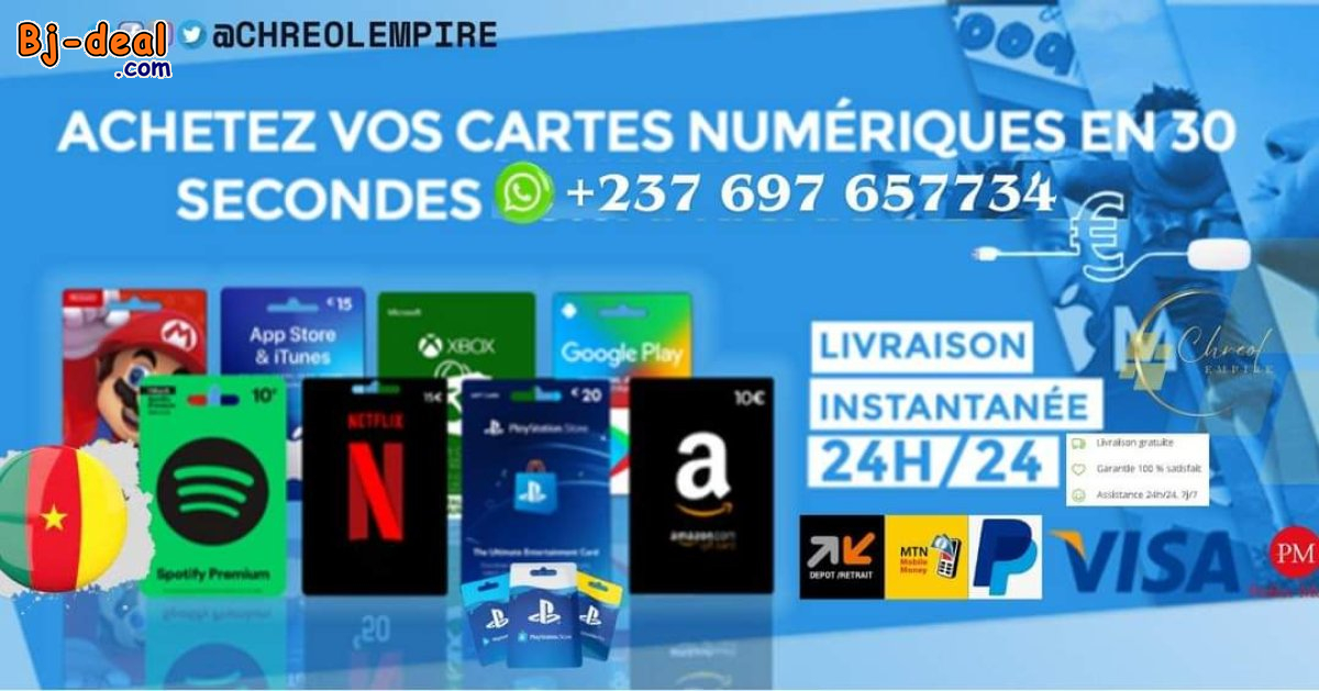 Main image of Vos Services digitaux chez Chreol Empire Virement bancaire disponible