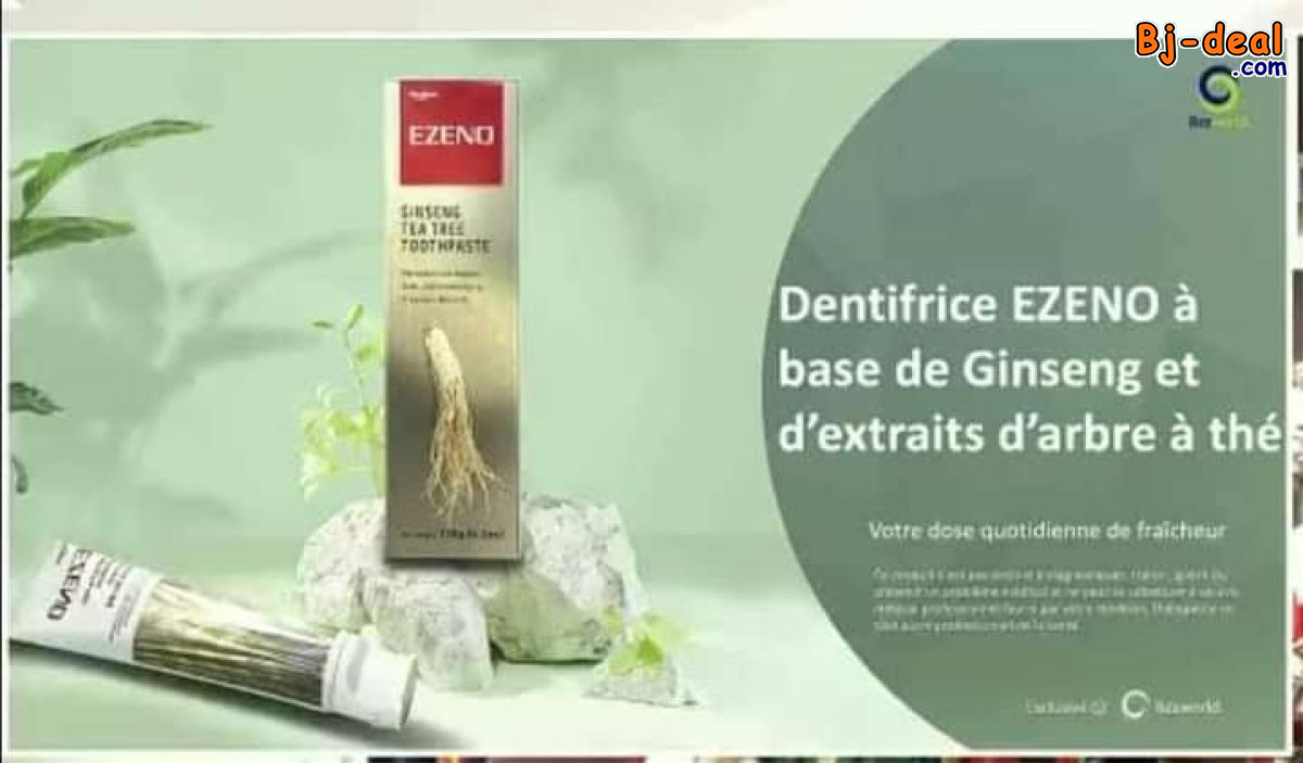Image principale de DENTIFRICE EZENO AU GINSENG ET À L ARBRE DE THÉ..