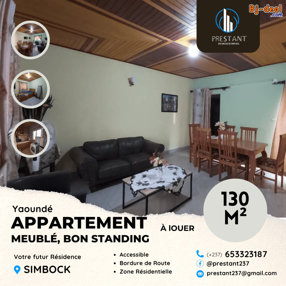 Image principale de Appartement Meublé Bon Standing à louer à Simbock