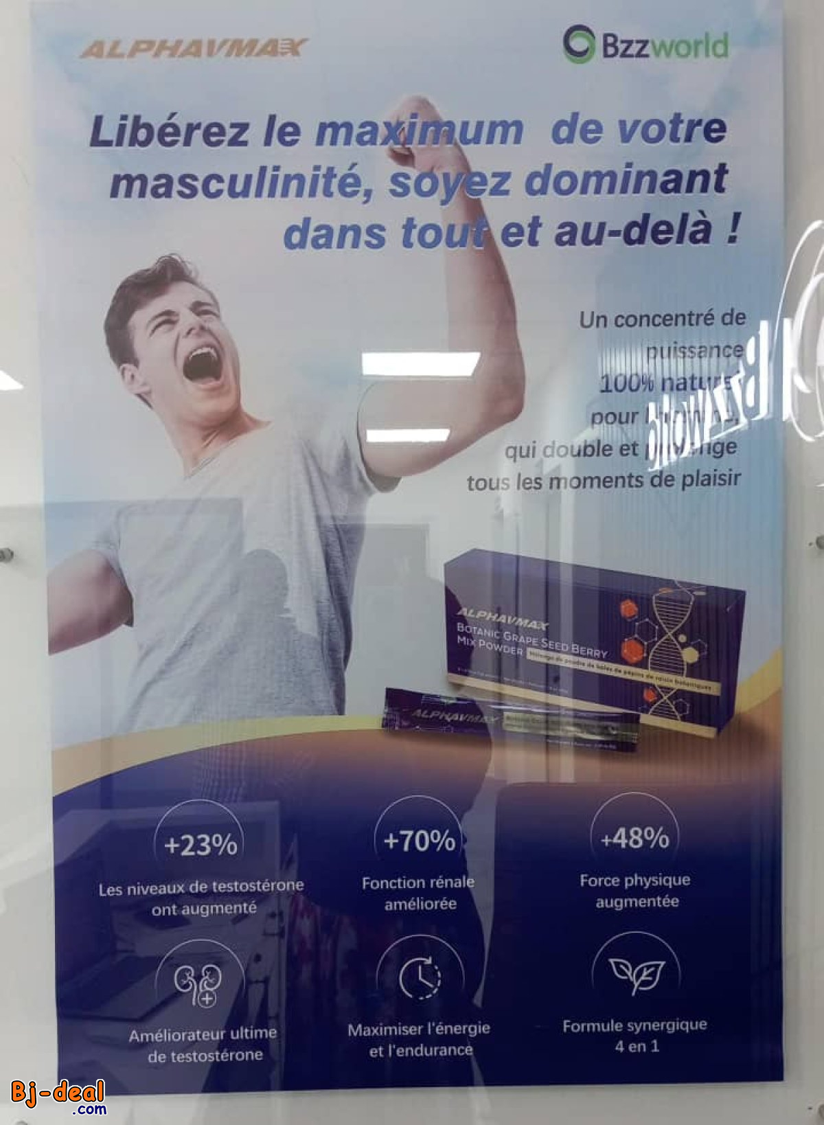Image principale de ALPHAVMAX BOISSON NATURELLE POUR LES HOMMES