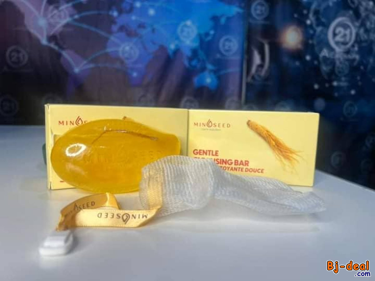 Image principale de SAVON MINOSEED  AU GINSENG ET AUX PARTICULES DE FEUILLES D’OR LUXUEUSES....DOUALA