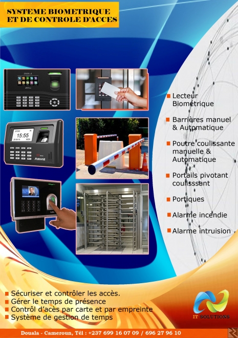 Image principale de Système biométrique et de contrôle d'accès