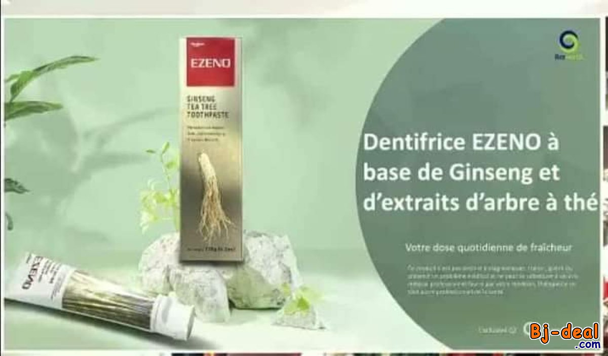 Image principale de DENTIFRICE EZENO AU GINSENG ET À L ARBRE DE THÉ..