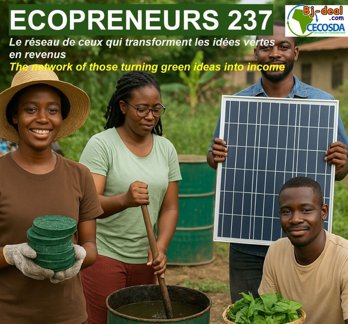 Main image of Rejoignez le réseau de ECOPRENEURS 237 de l&amp;#039;ONG CECOSDA