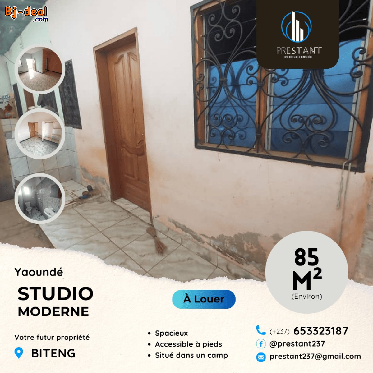 Image principale de Joli Studio Moderne à louer à Biteng