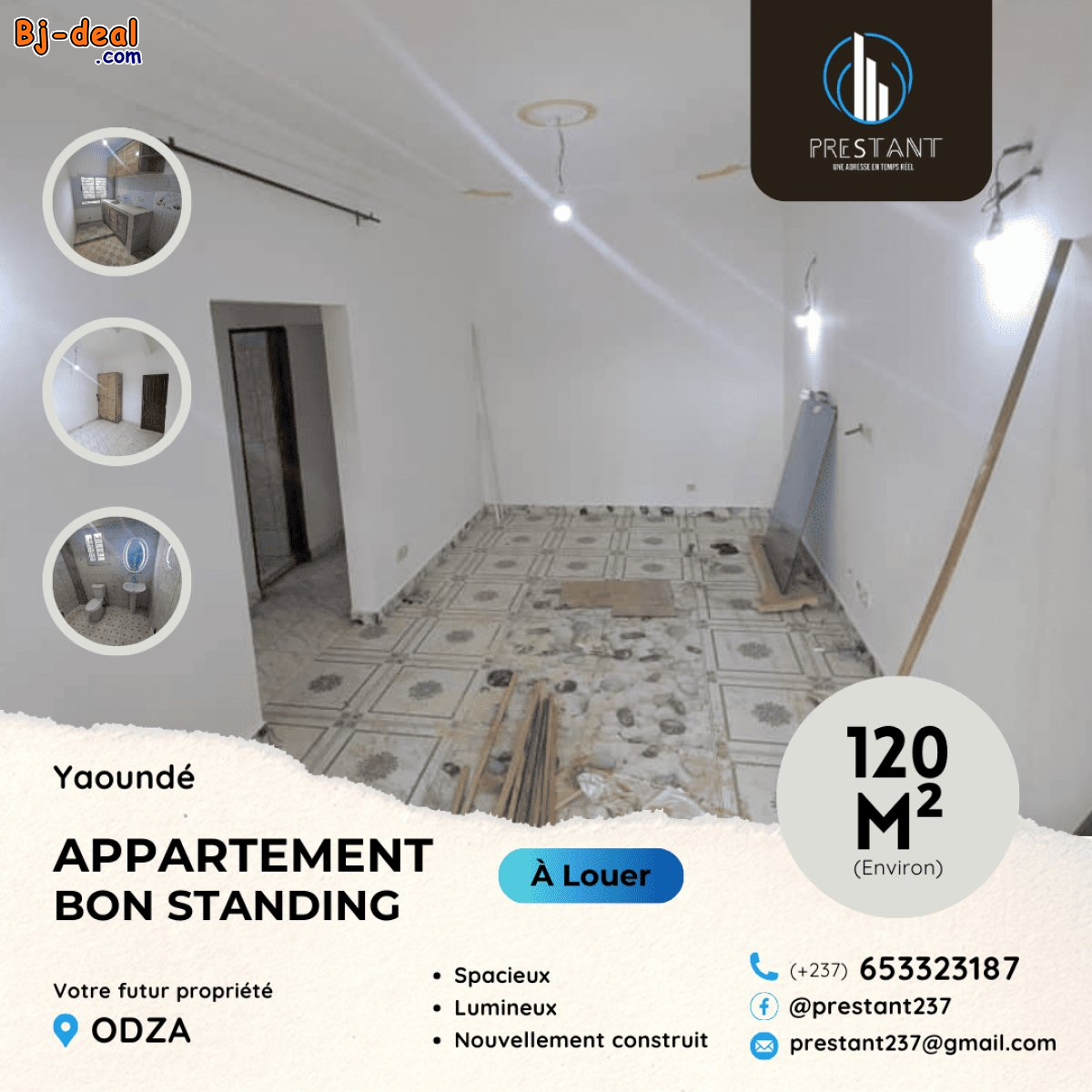 Image principale de Magnifique Appartement Neuf Bon Standing à louer à Odza