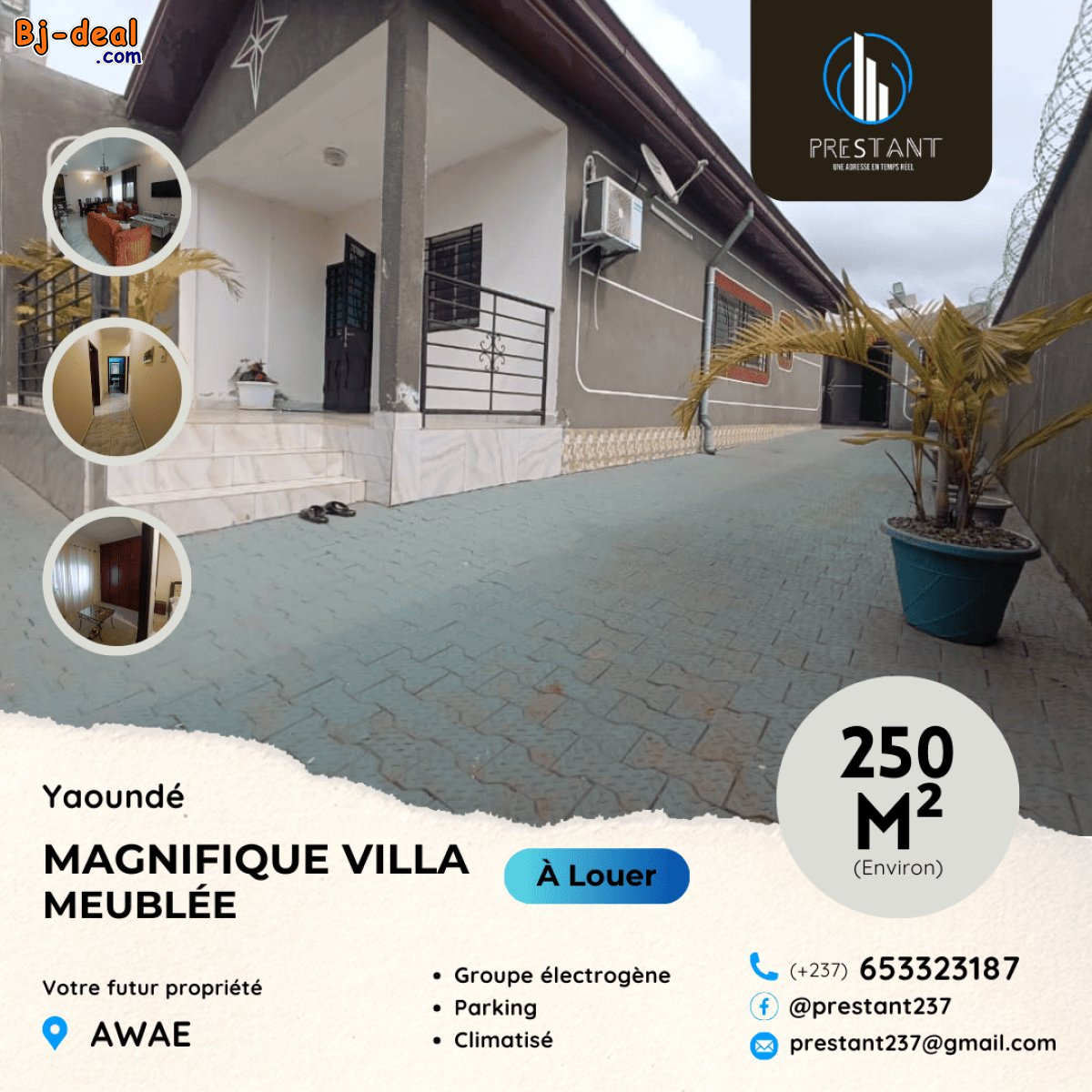 Image principale de Magnifique Villa Meublée à louer à Awae