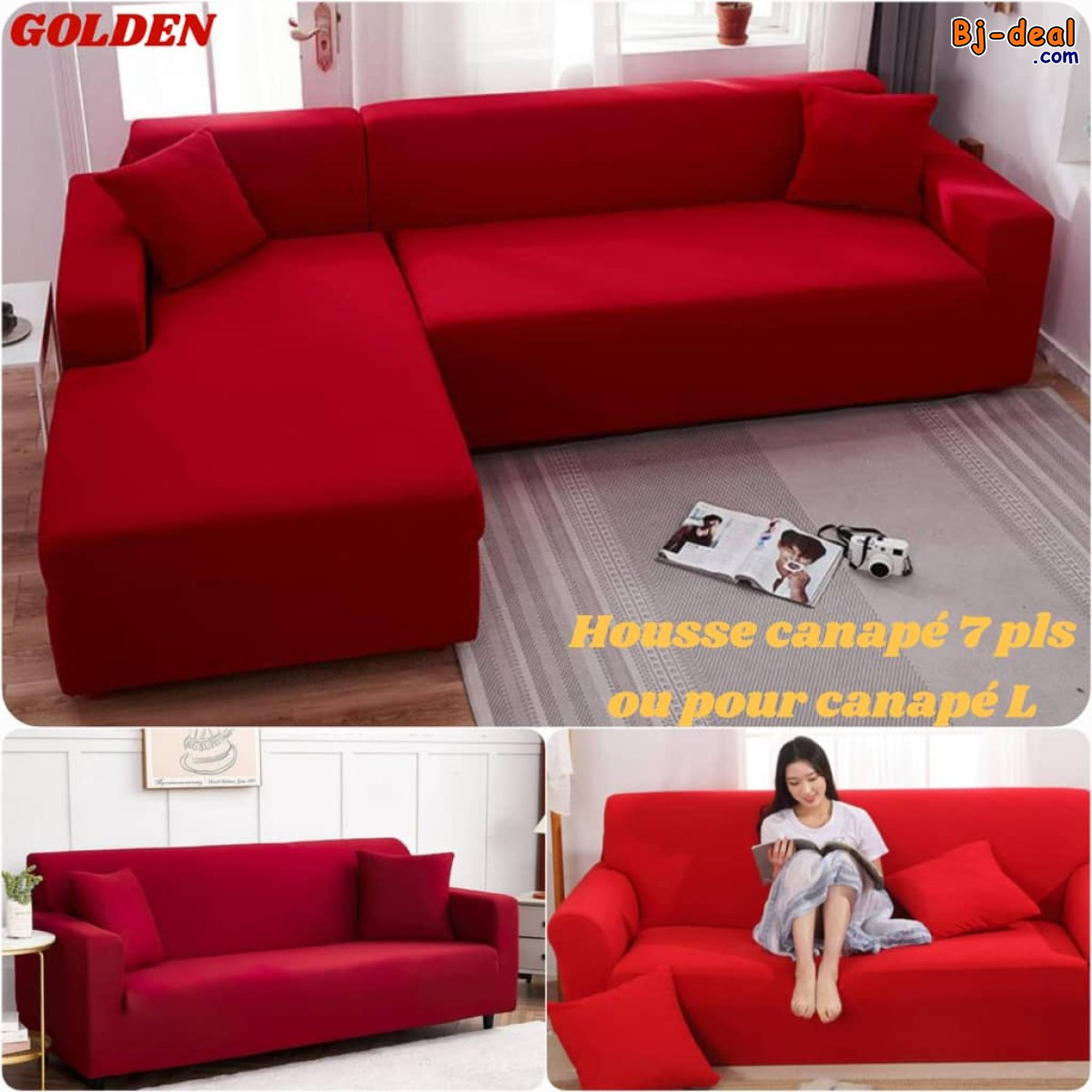 Main image of Housses pour canapé deux en 1