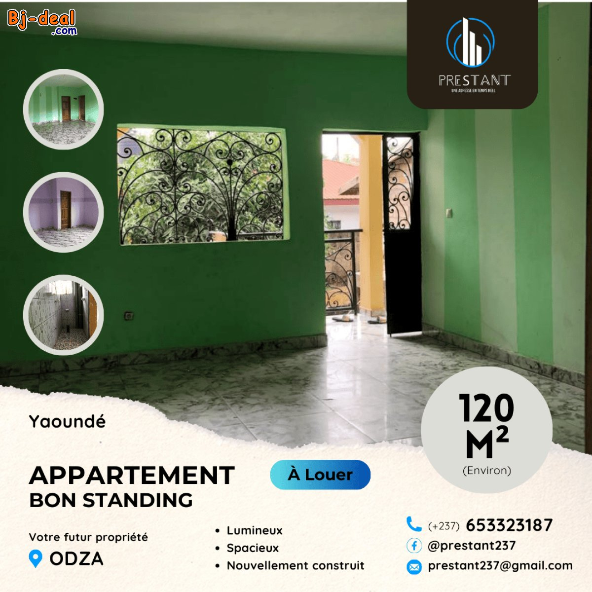 Image principale de Joli Appartement Bon Standing Neuf à louer à Odza