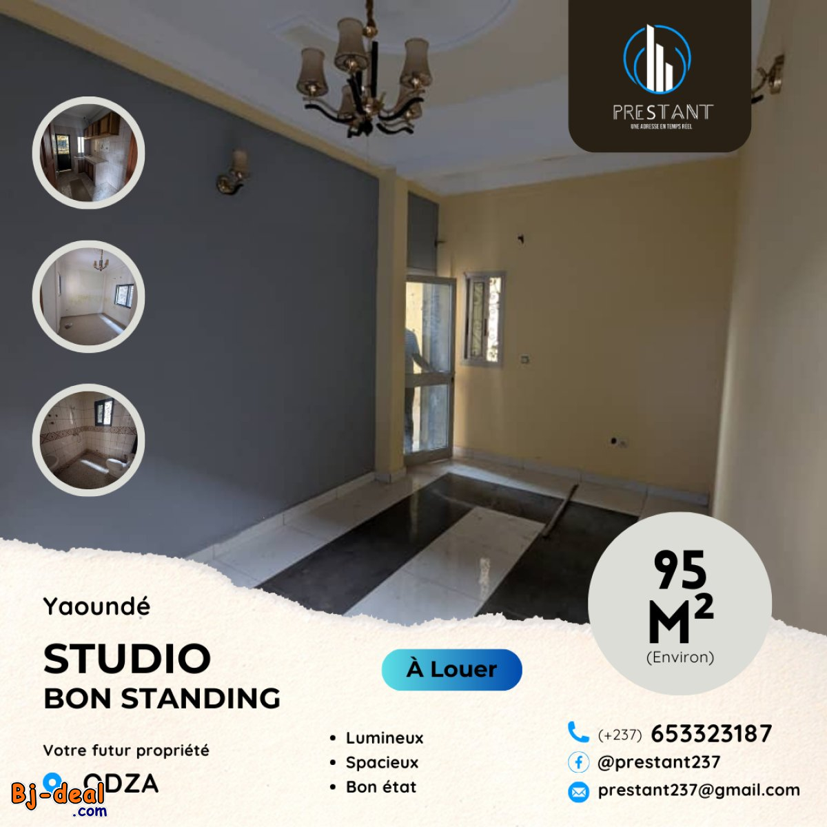 Image principale de Magnifique Studio Bon Standing à louer à Odza