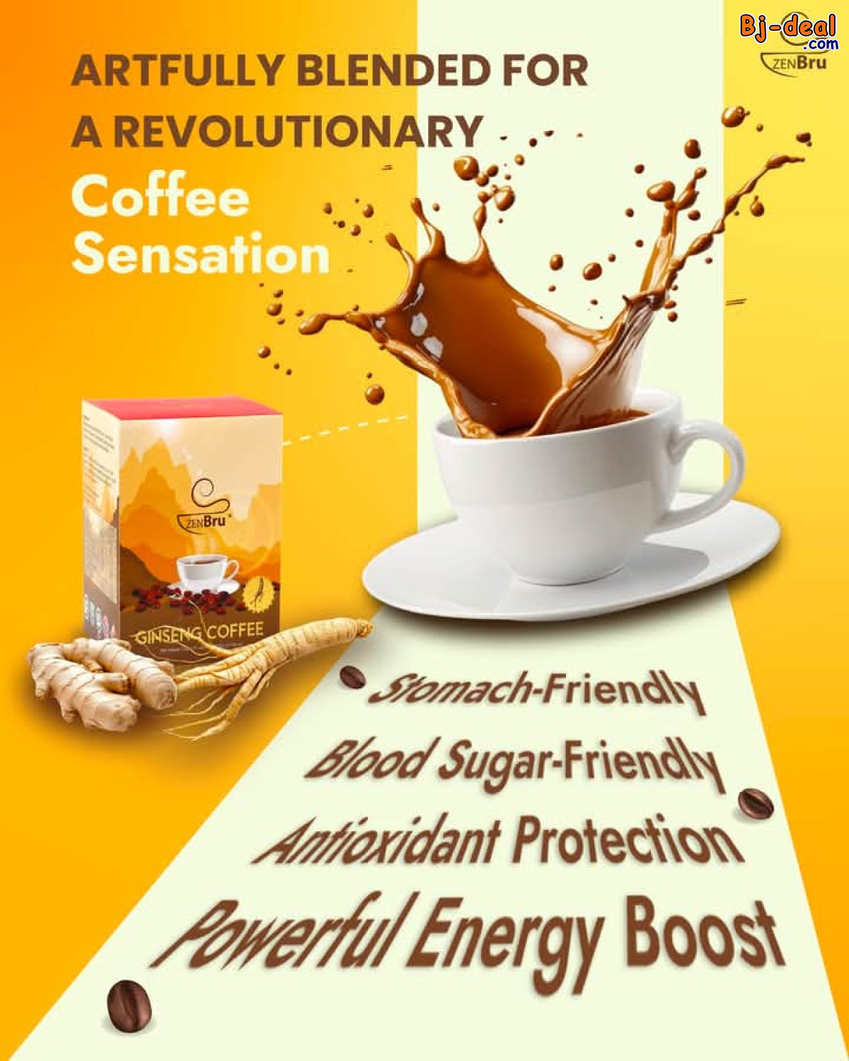 Image principale de CAFE ZENBRU AU GINSENG ET GINGEMBRE