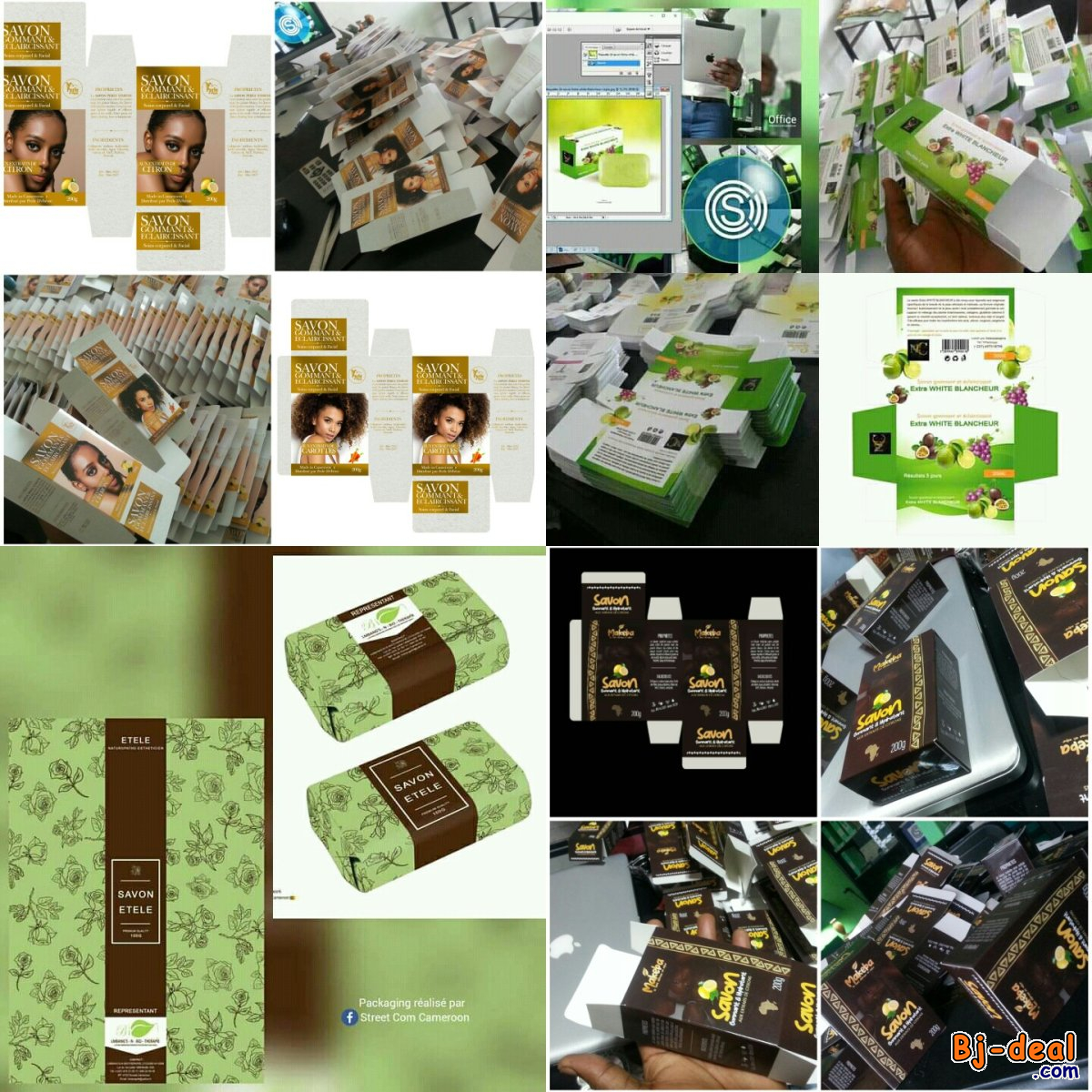 Main image of Création graphique + impression Packagings pour savon de toilette