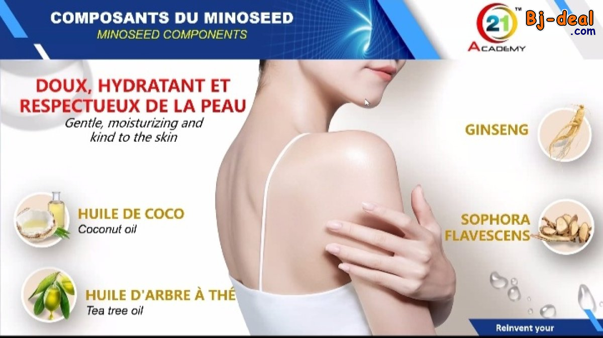 Image principale de SAVON MINOSEED  AU GINSENG ET AUX PARTICULES DE FEUILLES D’OR LUXUEUSES....DOUALA