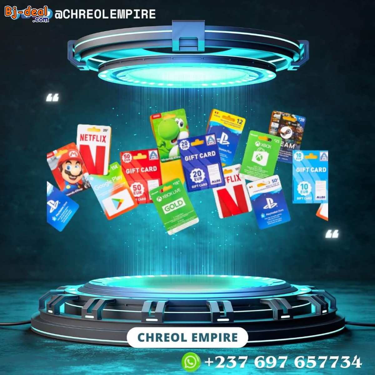 Image principale de Acheter une carte cadeau PSN  Roblox Google Play Steam ITunes