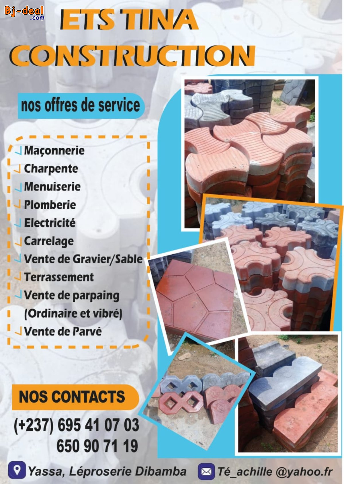 Main image of service pour la construction et vente pave