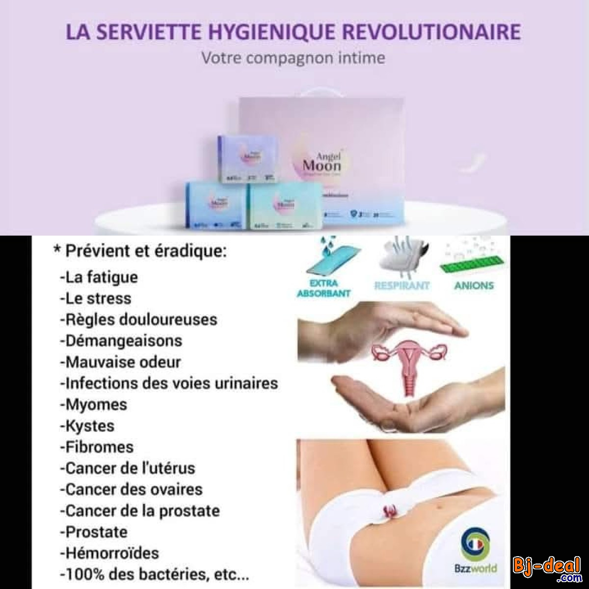 Main image of ANGEL MOON SERVIETTE HYGIÉNIQUE THÉRAPEUTIQUE