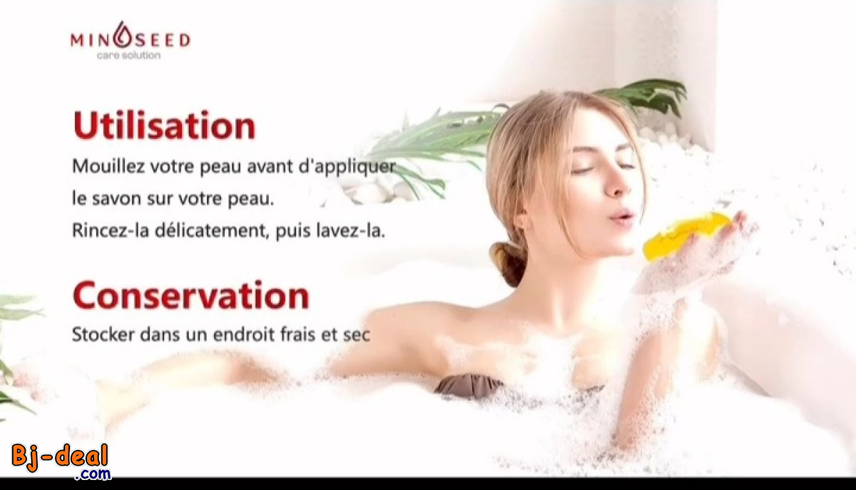 Main image of SAVON MINOSEED  AU GINSENG ET AUX PARTICULES DE FEUILLES D’OR LUXUEUSES....DOUALA