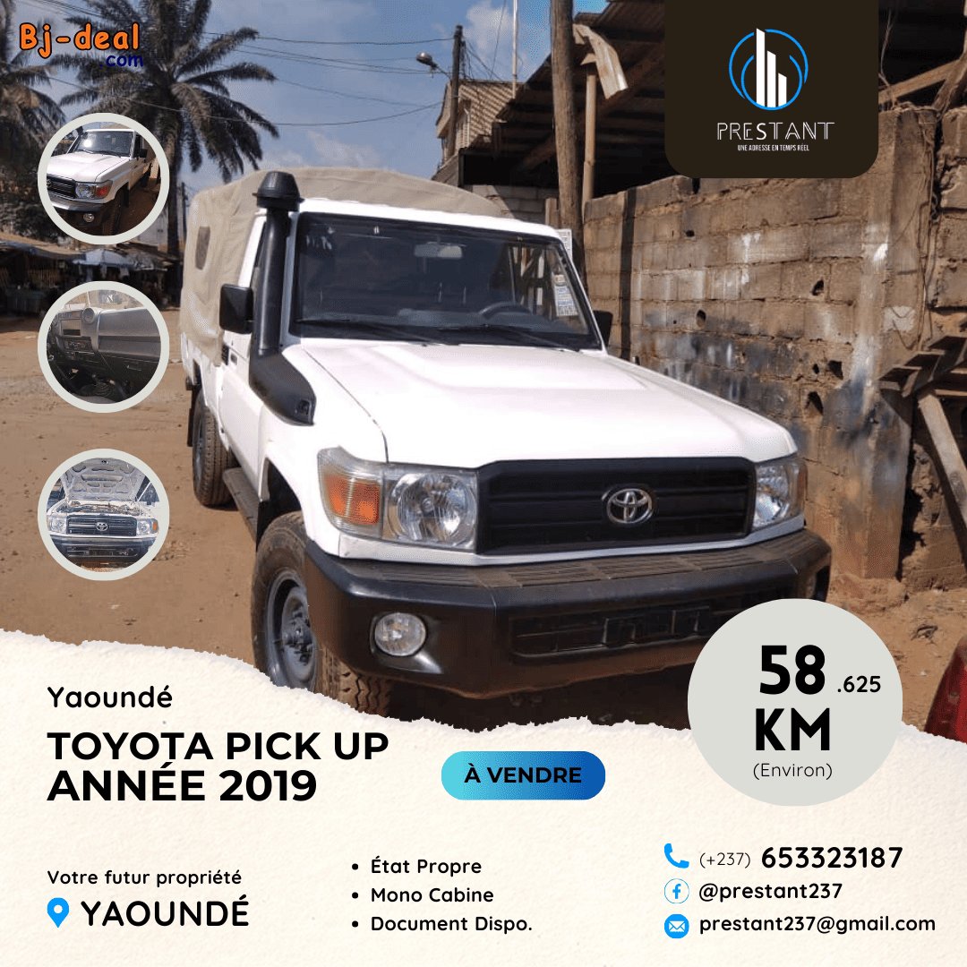 Image principale de Toyota Land Cruiser Pick-up État Propre à vendre à Yaoundé