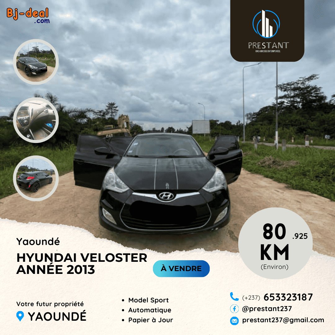 Image principale de Hyundai Veloster Sport Année 2013 en Vente à Yaoundé