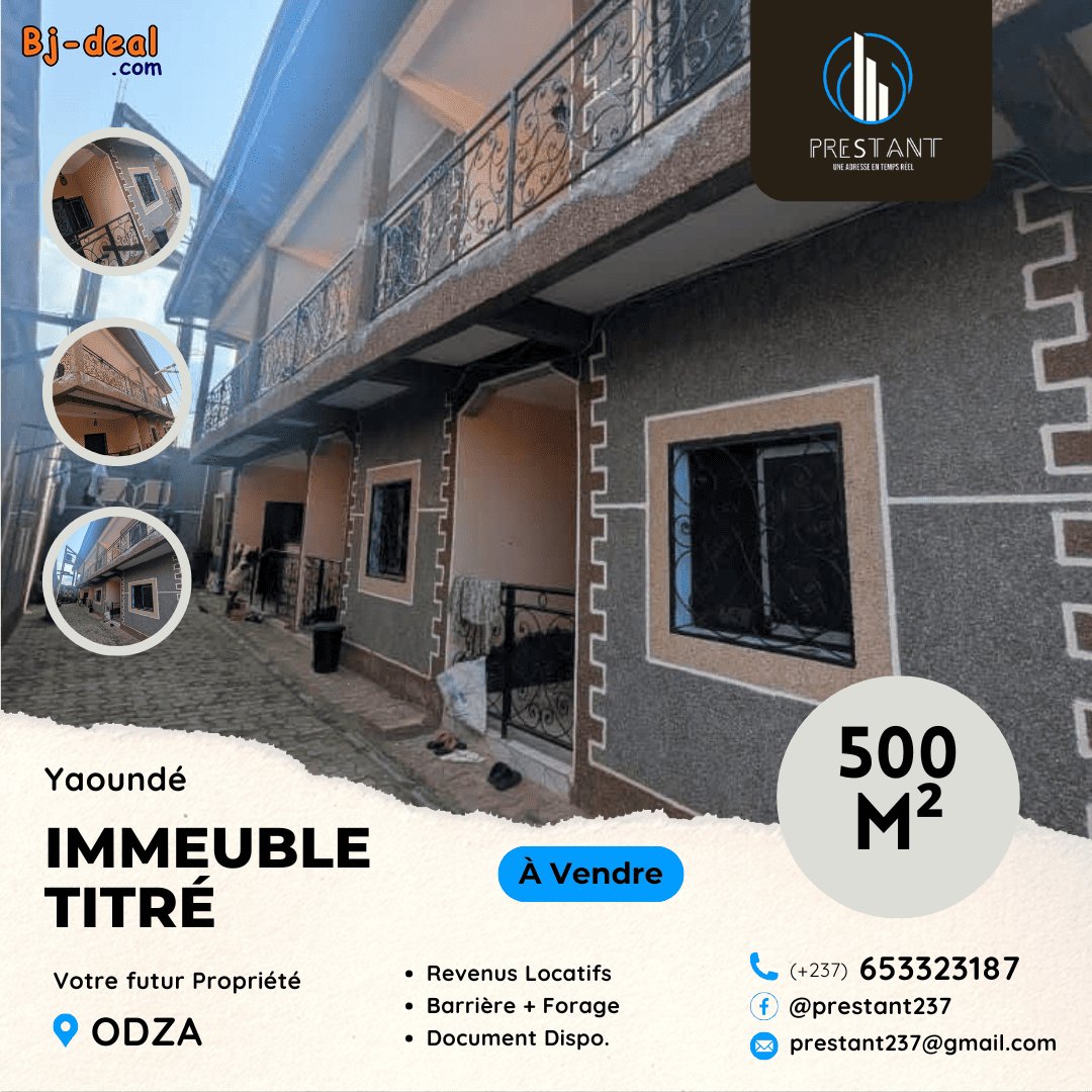 Main image of Immeuble R+1 de 500m à vendre à Odza