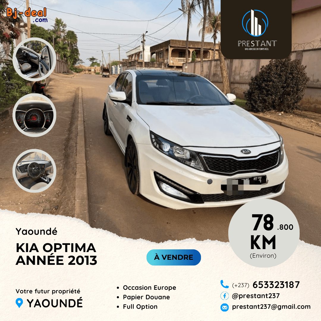 Image principale de Magnifique Berlin KIA Optima Année 2013 à vendre à Yaoundé