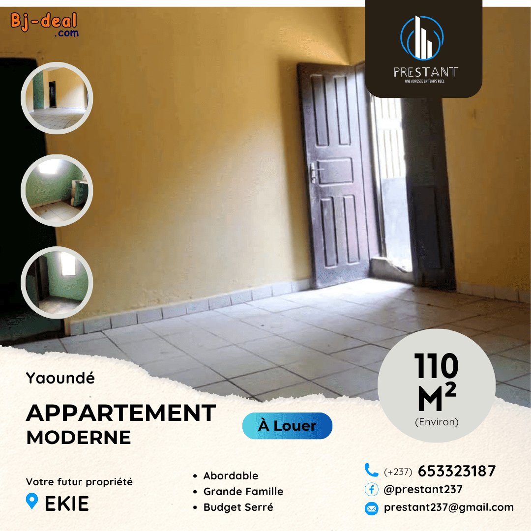 Image principale de Appartement Moderne Abordable à louer à Ekié