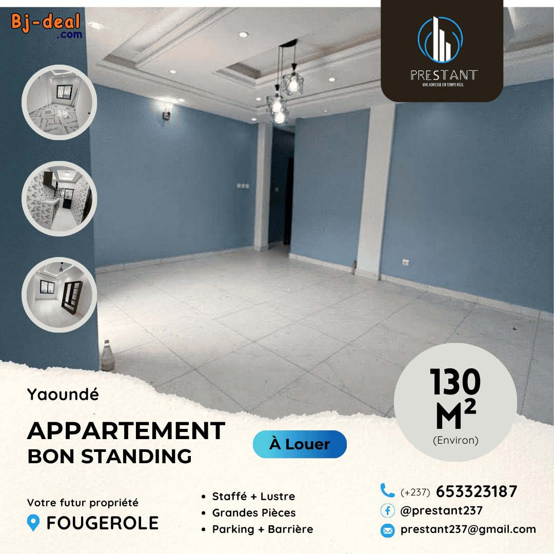 Image principale de Magnifique Appartement Bon Standing à louer à Fougerolle