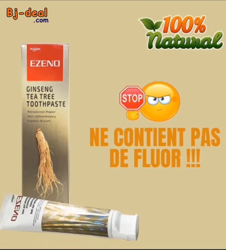 Image principale de DENTIFRICE EZENO AUX GINSENG ET A L ABRE A THÉ