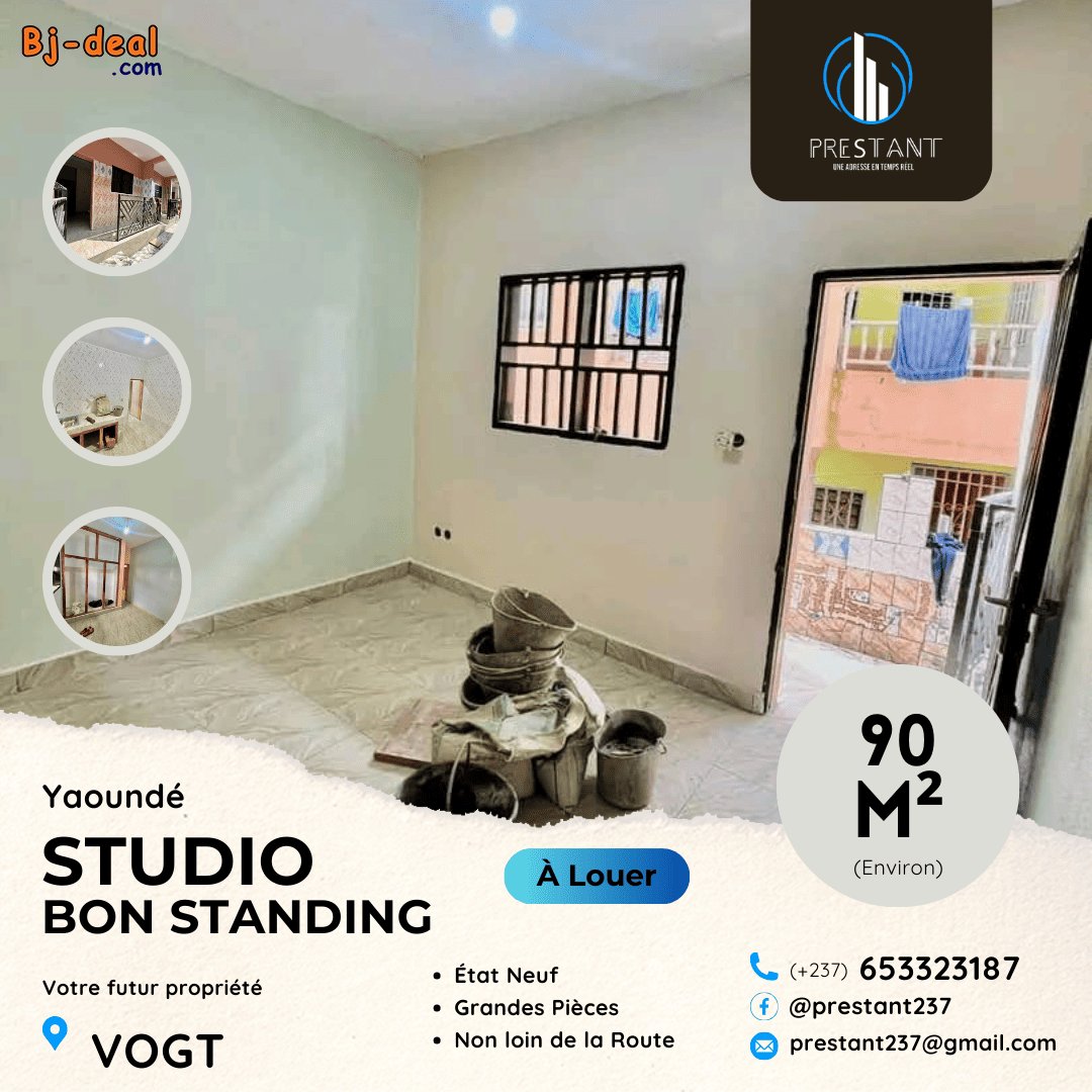 Image principale de Joli Studio Bon Standing à louer à Vogt