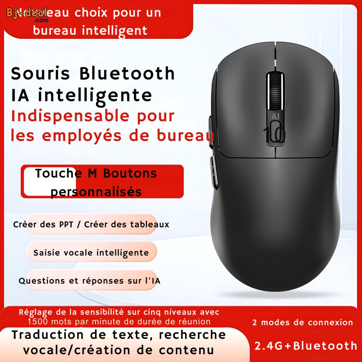 Image principale de Souris vocal ia - type c tendance -intelligente Bluetooth