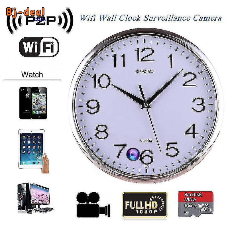 Image principale de Horloge avec micro et camera cachée wifi