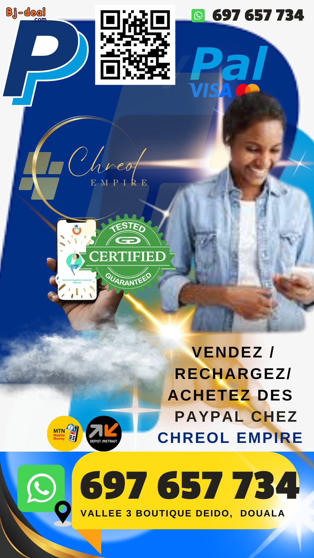 Main image of ACHETE OU CHANGE PAYPAL CHEZ CHREOL EMPIRE