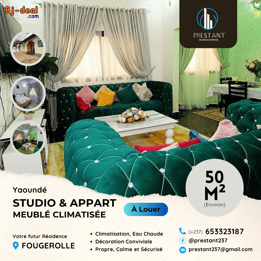 Image principale de Magnifique Studio et Appartement Meublé Très Haut Standing à Fourgerole